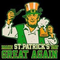 Funny Trump Make St Patrick's Day Great Again Women's T-Shirt thumb 6