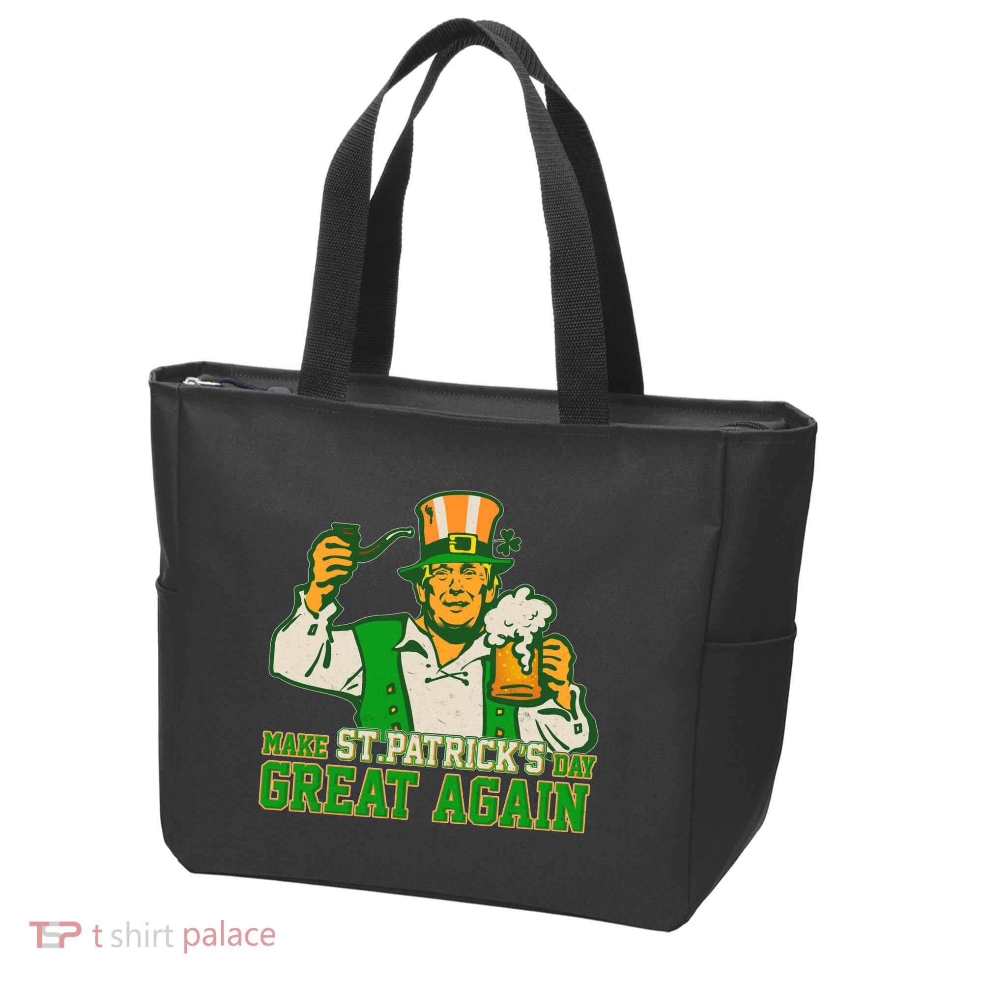 Funny Trump Make St Patrick's Day Great Again Bag