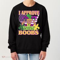 Funny Trump Mardi Gras Boobs Women's Sweatshirt thumb 0