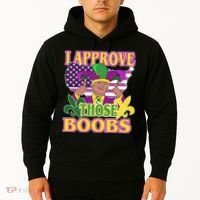 Funny Trump Mardi Gras Boobs Hoodie thumb 2