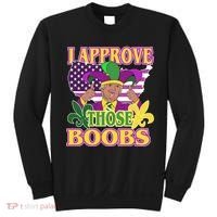 Funny Trump Mardi Gras Boobs Sweatshirt thumb 0