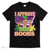 Funny Trump Mardi Gras Boobs T-Shirt thumb 0