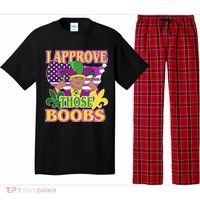 Funny Trump Mardi Gras Boobs Pajama Set thumb 0