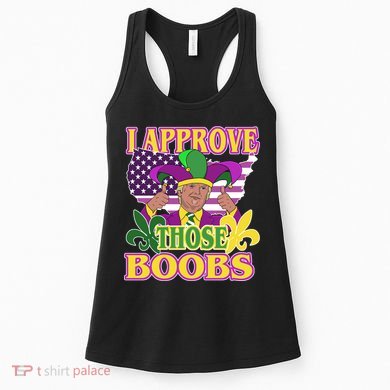Funny Trump Mardi Gras Boobs Women's Tank Top