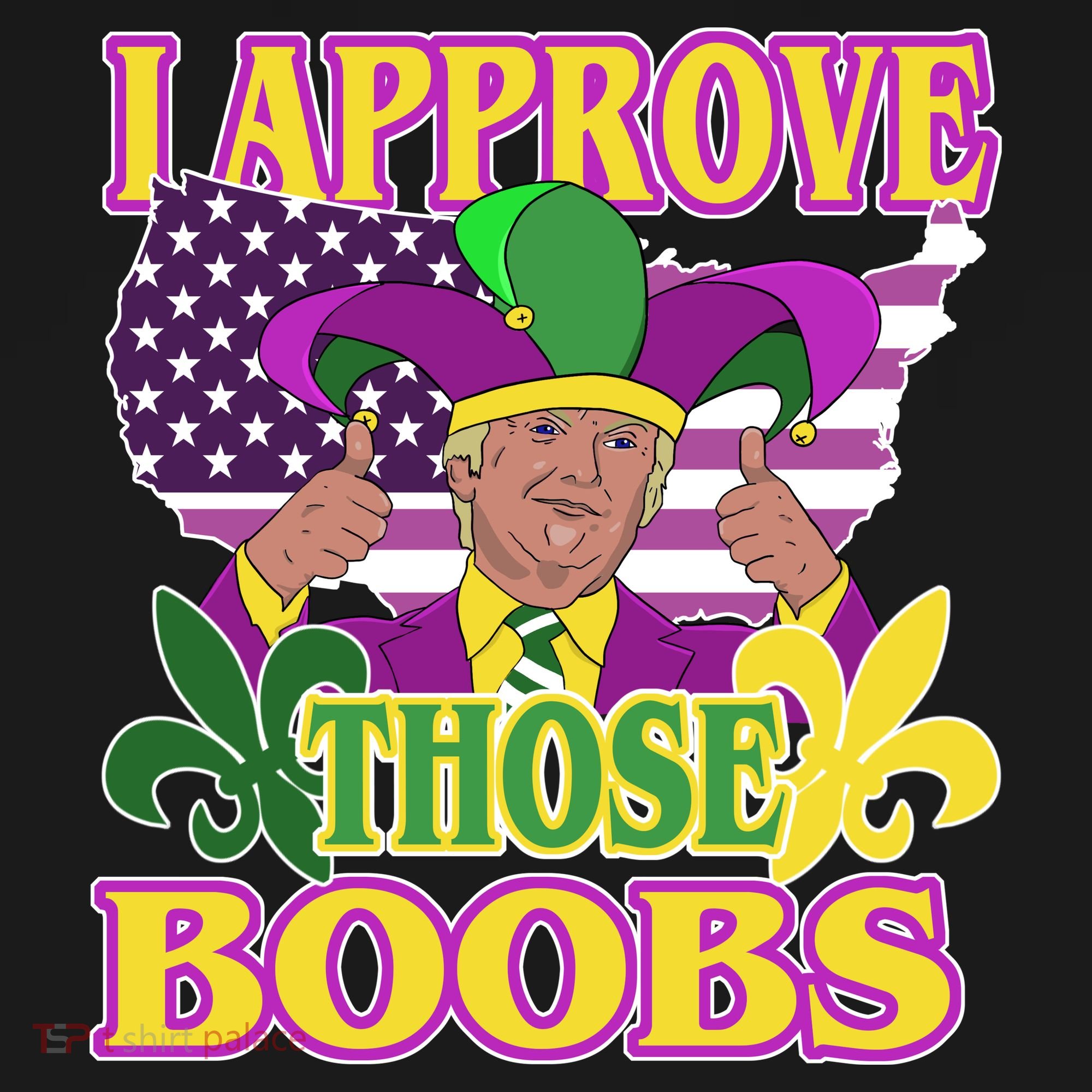 Funny Trump Mardi Gras Boobs Women's Tank Top