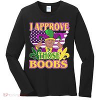 Funny Trump Mardi Gras Boobs Women's Long Sleeve Shirt thumb 0