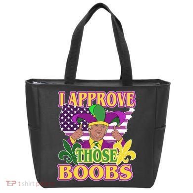 Funny Trump Mardi Gras Boobs Tote Bag