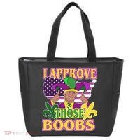 Funny Trump Mardi Gras Boobs Tote Bag thumb 0