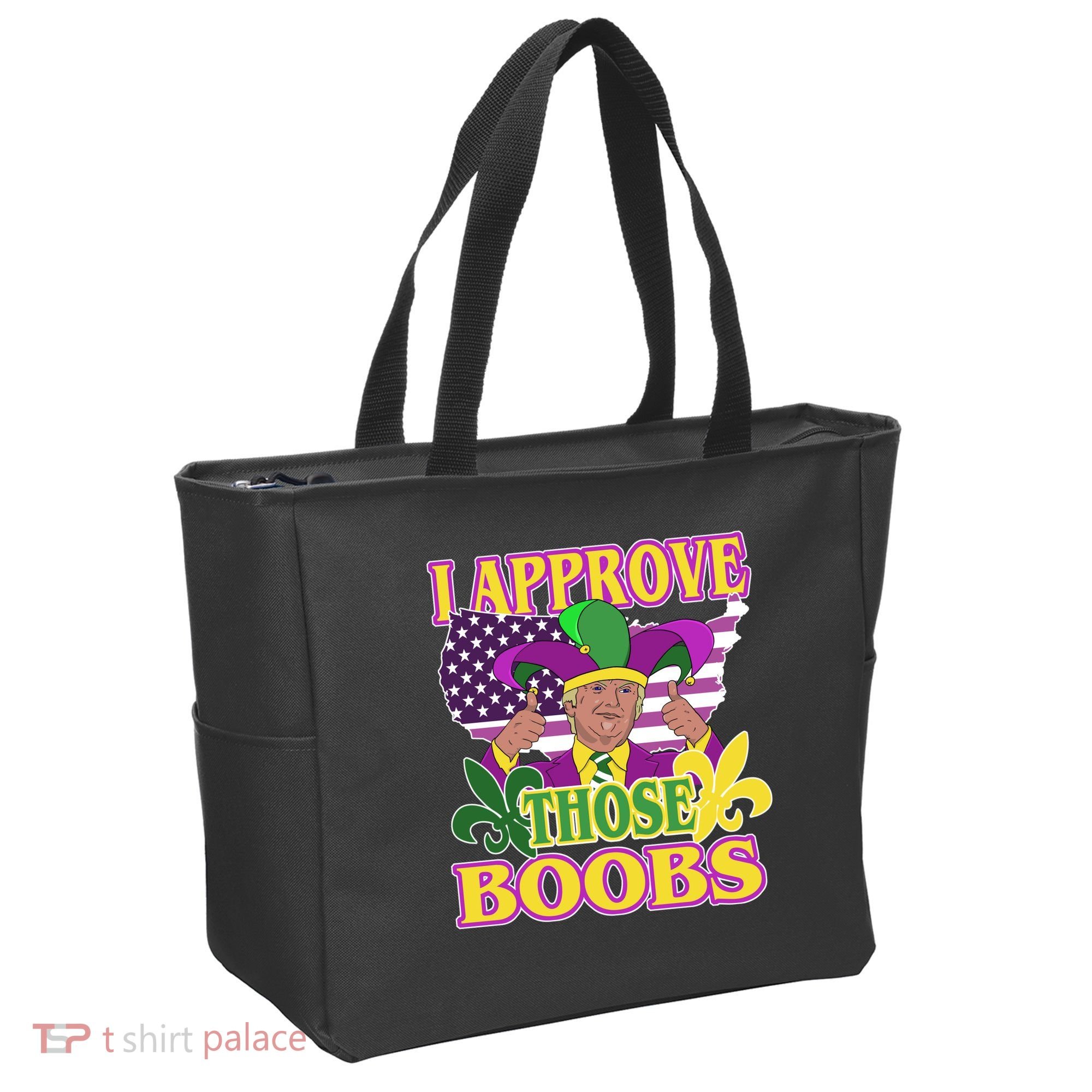Funny Trump Mardi Gras Boobs Tote Bag