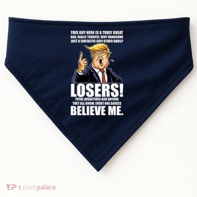 Funny Trump Really Terrific Very Handsome Father's Day USA-Made Doggie Bandana