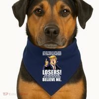 Funny Trump Really Terrific Very Handsome Father's Day USA-Made Doggie Bandana thumb 1