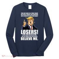 Funny Trump Really Terrific Very Handsome Father's Day Long Sleeve Shirt thumb 0