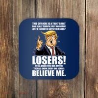Funny Trump Really Terrific Very Handsome Father's Day Coaster thumb 0