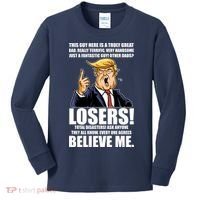 Funny Trump Really Terrific Very Handsome Father's Day Kids Long Sleeve Shirt thumb 0