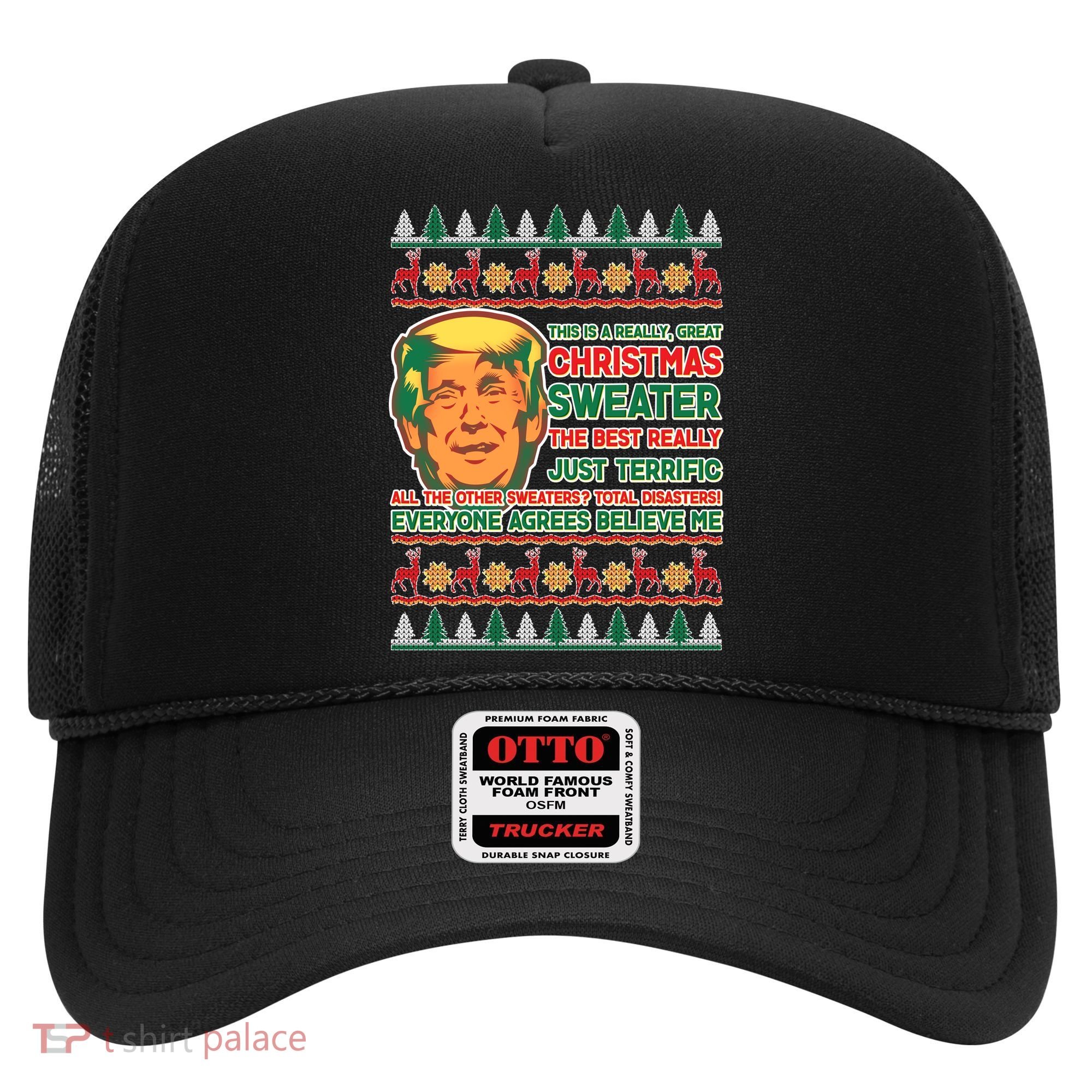 Funny Trump Ugly Christmas Sweater Hat