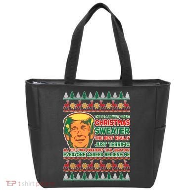 Funny Trump Ugly Christmas Sweater Bag