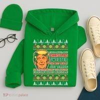 Funny Trump Ugly Christmas Sweater Hoodie thumb 4