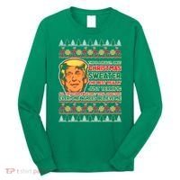 Funny Trump Ugly Christmas Sweater Long Sleeve Shirt thumb 0