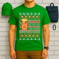 Funny Trump Ugly Christmas Sweater T-Shirt thumb 6