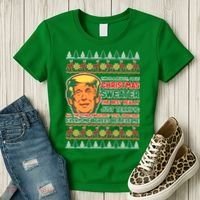 Funny Trump Ugly Christmas Sweater Women's T-Shirt thumb 3