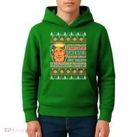 Funny Trump Ugly Christmas Sweater Kids Hoodie thumb 4