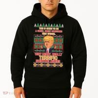 Funny Trump Very Merry Ugly Christmas Sweater Hoodie thumb 2