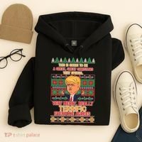 Funny Trump Very Merry Ugly Christmas Sweater Hoodie thumb 4