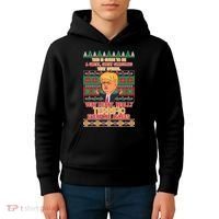 Funny Trump Very Merry Ugly Christmas Sweater Kids Hoodie thumb 4