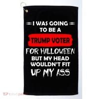 Funny Trump Voter Halloween Costume Golf Towel thumb 0