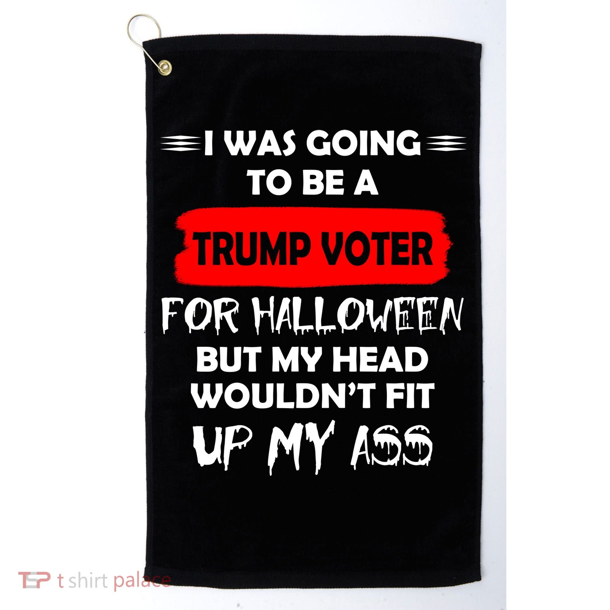 Funny Trump Voter Halloween Costume Golf Towel