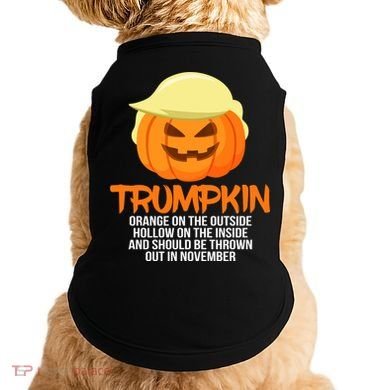 Funny Trumpkin Thrown Out In November Doggie Tank