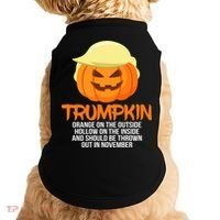 Funny Trumpkin Thrown Out In November Doggie Tank thumb 0