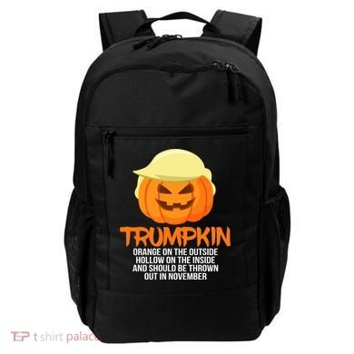 Funny Trumpkin Thrown Out In November Backpack