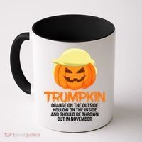 Funny Trumpkin Thrown Out In November Coffee Mug thumb 0