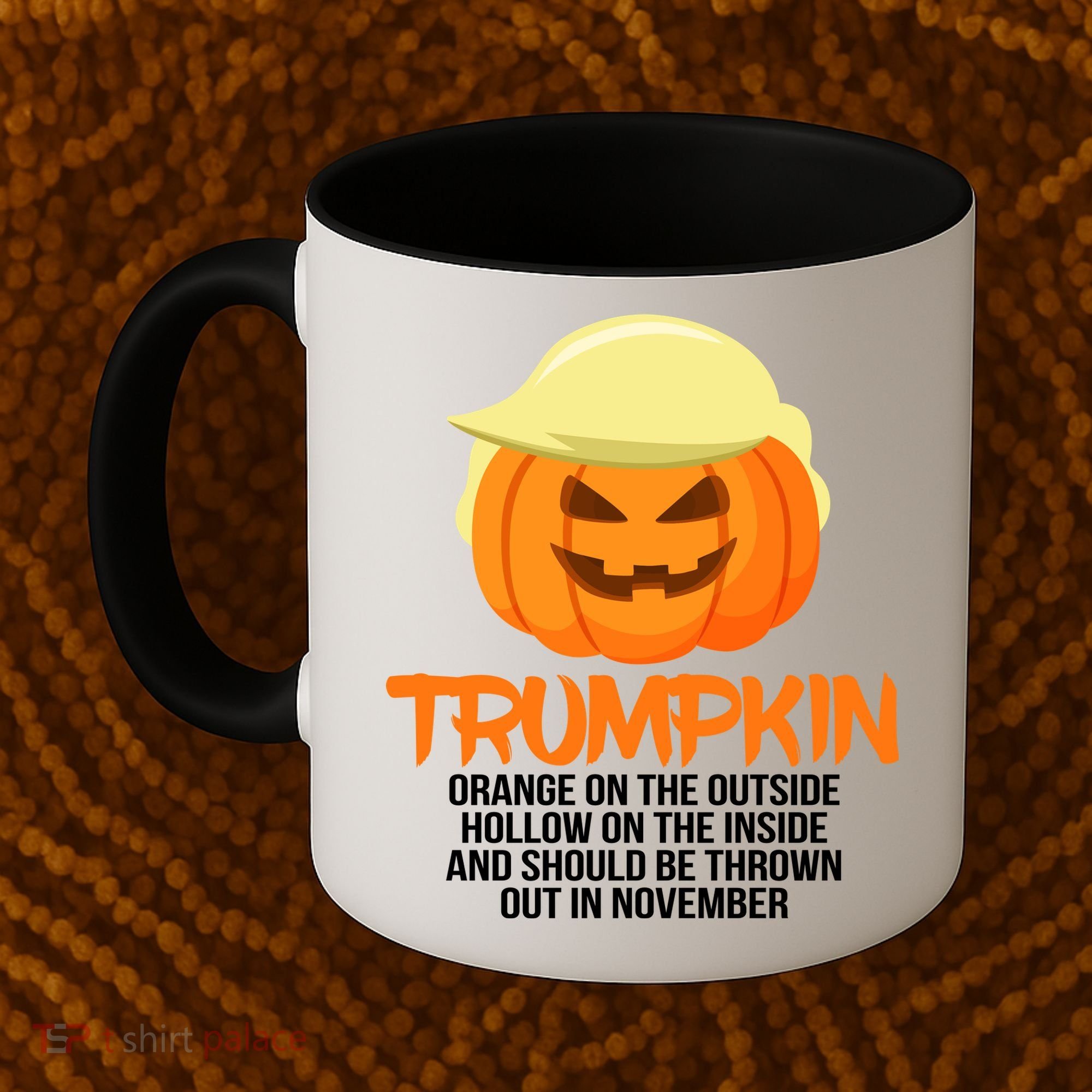 Funny Trumpkin Thrown Out In November Coffee Mug