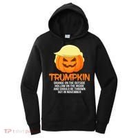 Funny Trumpkin Thrown Out In November Women's Hoodie thumb 0