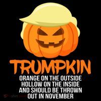 Funny Trumpkin Thrown Out In November Mousepad thumb 1