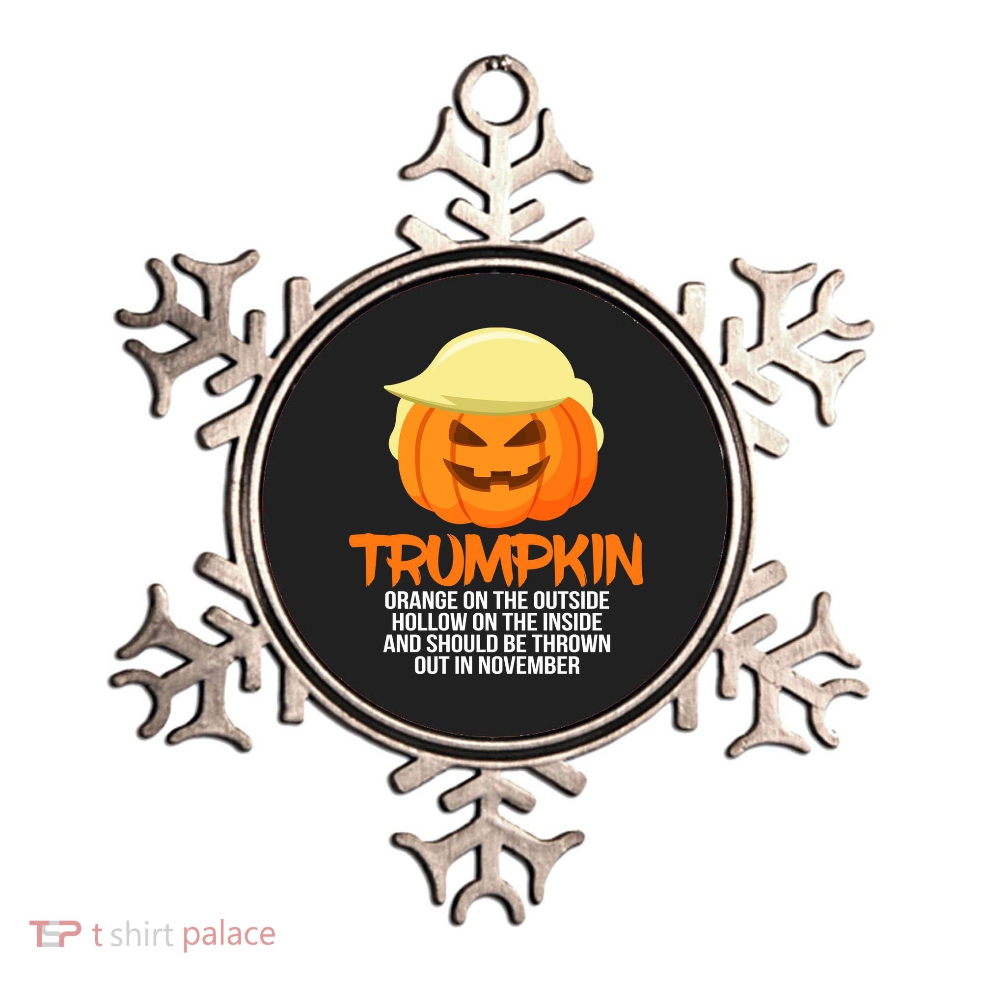 Funny Trumpkin Thrown Out In November Ornament