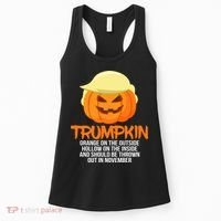 Funny Trumpkin Thrown Out In November Women's Tank Top thumb 0