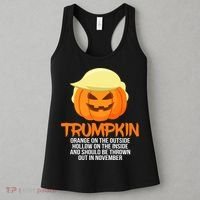 Funny Trumpkin Thrown Out In November Women's Tank Top thumb 3