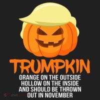 Funny Trumpkin Thrown Out In November Hat thumb 2