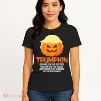 Funny Trumpkin Thrown Out In November Women's T-Shirt thumb 4
