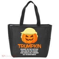 Funny Trumpkin Thrown Out In November Tote Bag thumb 0