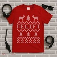 Funny Ugly Christmas Sweater Regift T-Shirt thumb 5