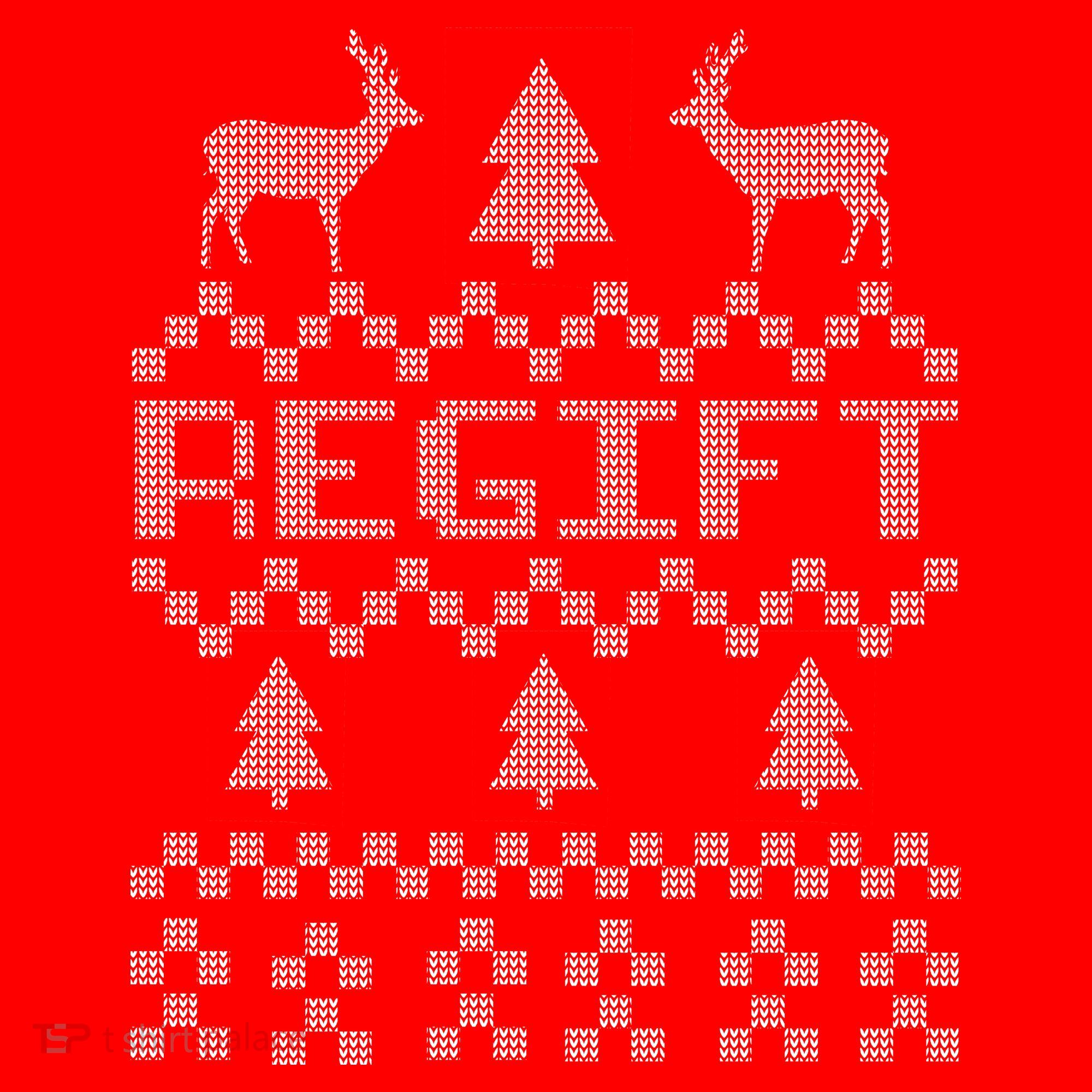 Funny Ugly Christmas Sweater Regift Baby Bodysuit