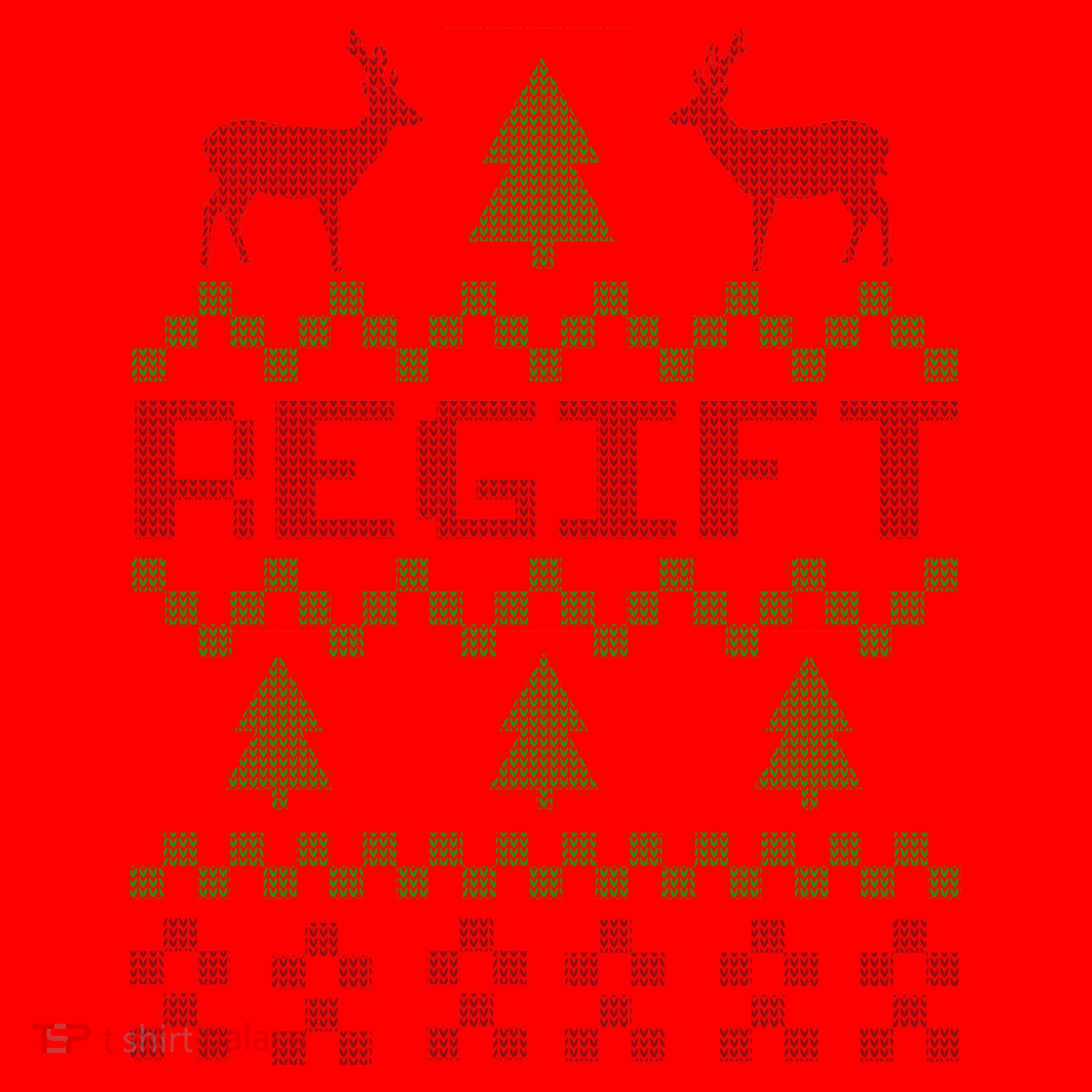Funny Ugly Christmas Sweater Regift Santa Hat
