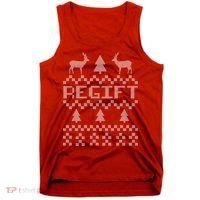 Funny Ugly Christmas Sweater Regift Tank Top thumb 0
