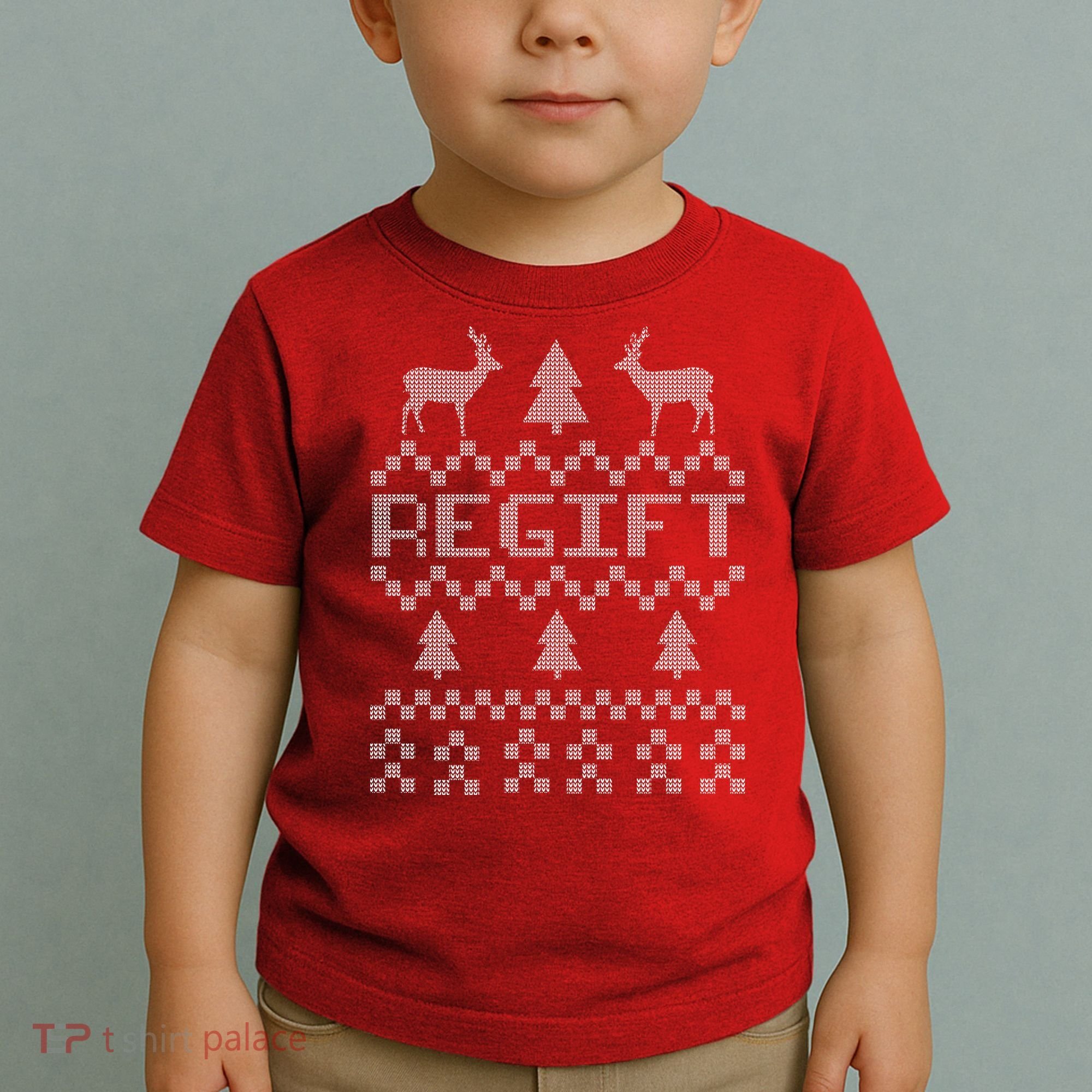 Funny Ugly Christmas Sweater Regift Toddler T-Shirt