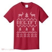 Funny Ugly Christmas Sweater Regift Kids T-Shirt thumb 0