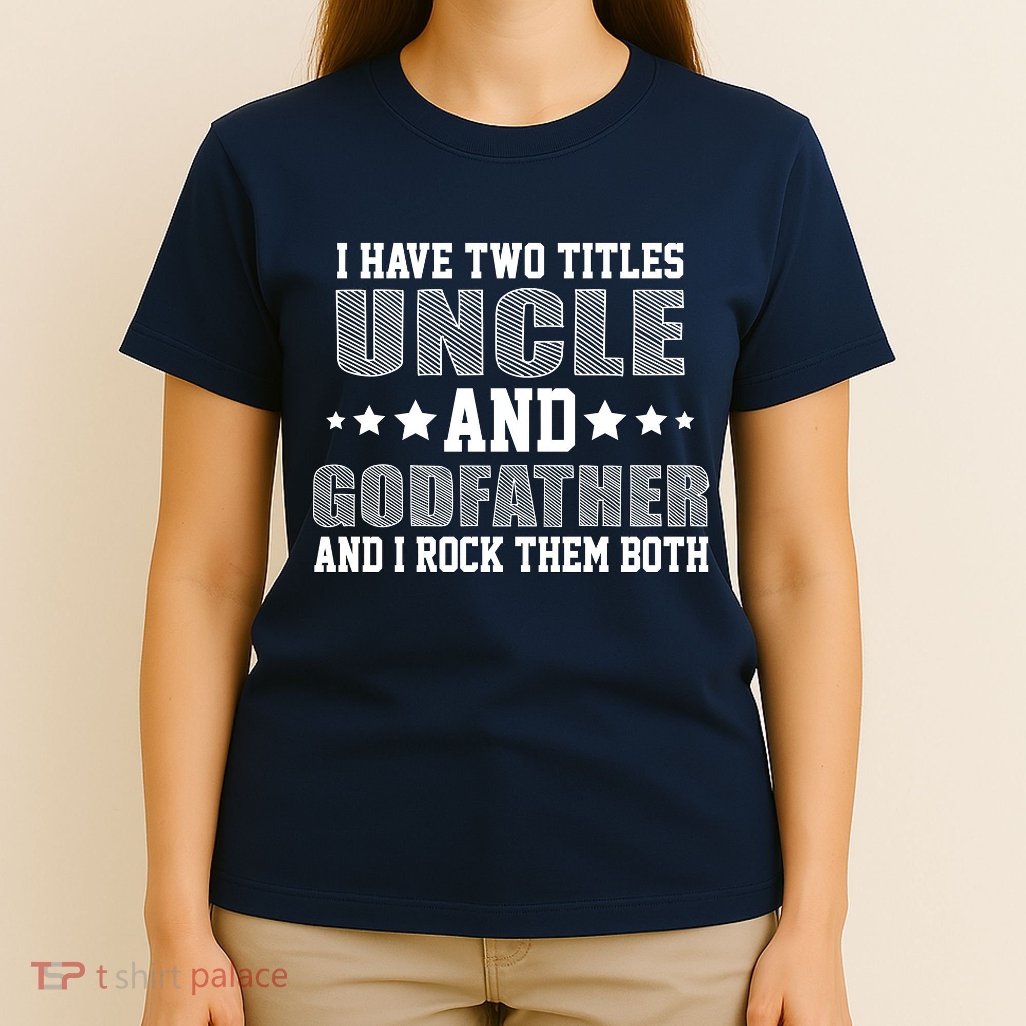 Funny Uncle And Godfather I Rock Them Both T-Shirt